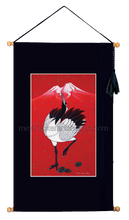 Load image into Gallery viewer, 16.5&quot;x28.5&quot; Art Printed Wall Hanging《Red Crane》