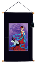 Load image into Gallery viewer, 16.5&quot;x28.5&quot; Art Printed Wall Hanging《Woman with Crane》