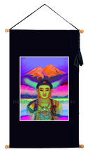 Load image into Gallery viewer, 16.5&quot;x28.5&quot; Art Printed Wall Hanging《Mt.Shasta Rainbow Buddha》