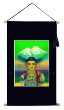 Load image into Gallery viewer, 16.5&quot;x28.5&quot; Art Printed Wall Hanging《Mt.Shasta  Light Shines Buddha》