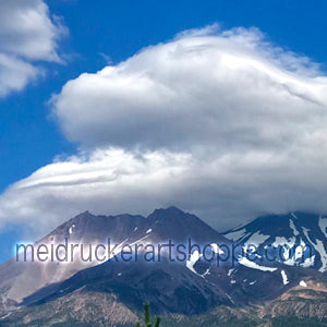 14"x11" Photography Matted Print《Dragon Clouds on the Mt.Shasta》