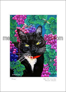 5"x7" Art Paper Print《Mindy Cat》