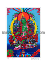 Load image into Gallery viewer, 5&quot;x7&quot; Art Paper Print《Green Tara》