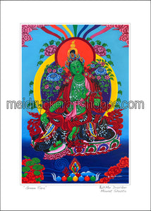 5"x7" Art Paper Print《Green Tara》